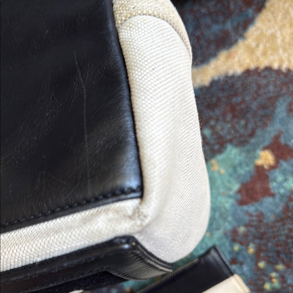 Balenciaga Beige and Black Canvas Tote - Picture 11 of 17